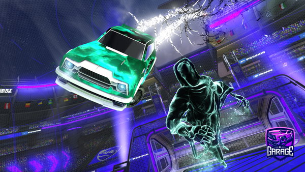A Rocket League car design from Skyhunt