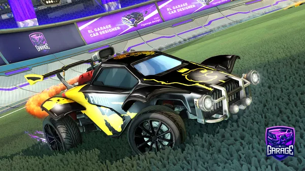 A Rocket League car design from Gelu4k