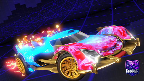 A Rocket League car design from Evrgame444