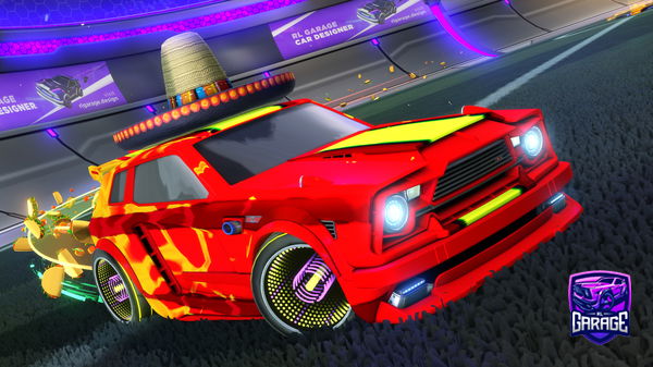 A Rocket League car design from Worm2020