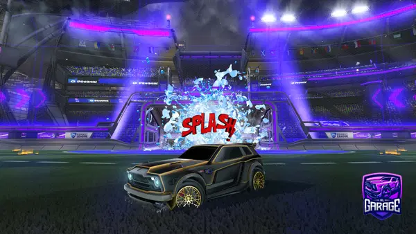 A Rocket League car design from firefox104