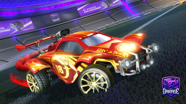 A Rocket League car design from Drrmless