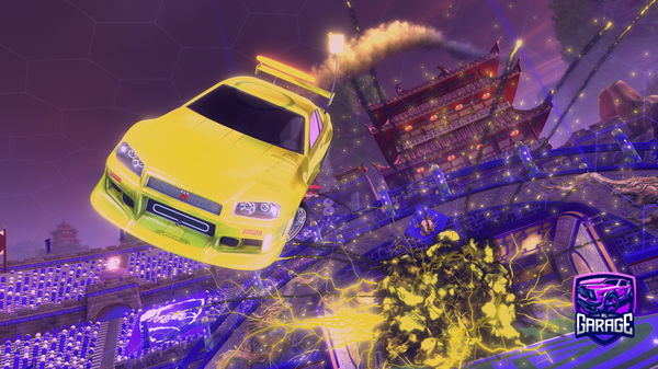 A Rocket League car design from Mitoka_on60FPS