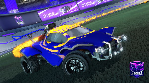 A Rocket League car design from TEEEJAYYY