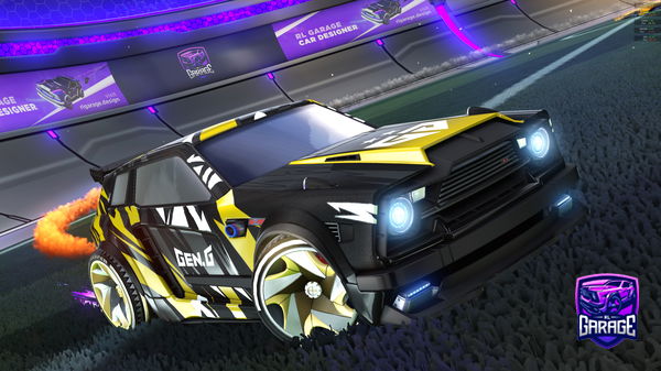 A Rocket League car design from Xman_611