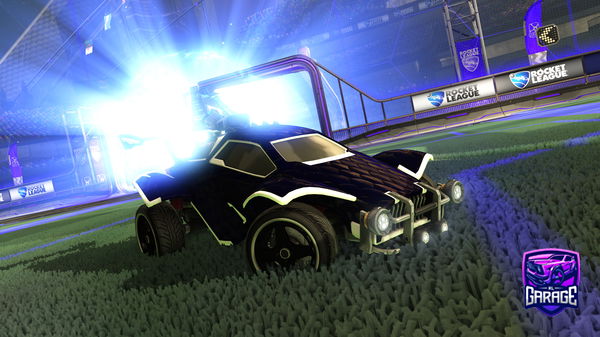 A Rocket League car design from paperzrl
