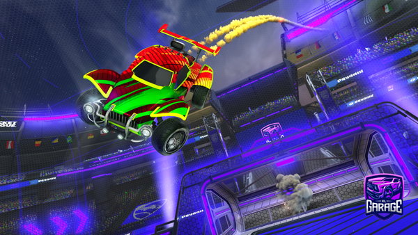 A Rocket League car design from rl_dj420