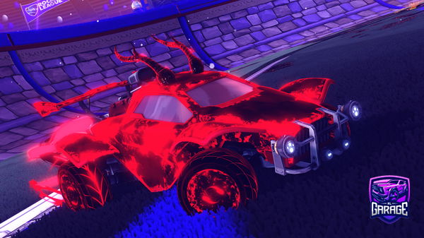 A Rocket League car design from boosted497