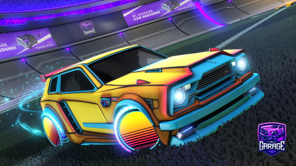 A Rocket League car design from bagsd
