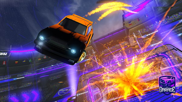 A Rocket League car design from Tripplestrxke540