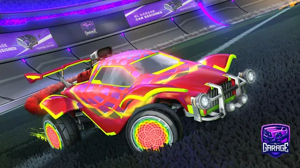 A Rocket League car design from hellodarcy