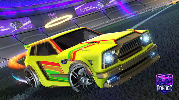 A Rocket League car design from Paintedshark