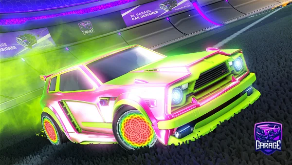 A Rocket League car design from StrawberryonYT