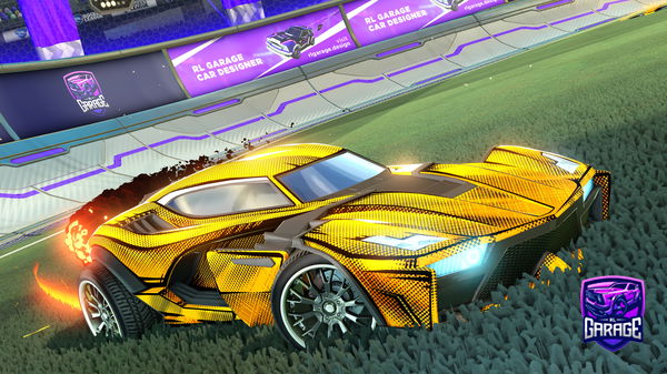 A Rocket League car design from AsphaltSportRL