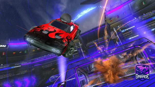 A Rocket League car design from Givemespace511