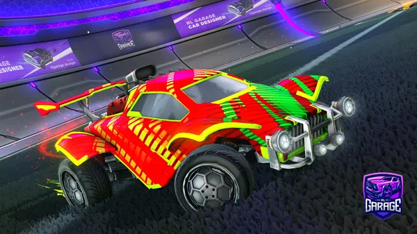 A Rocket League car design from Mangnua