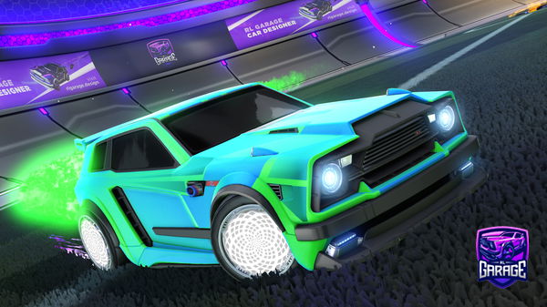 A Rocket League car design from ZestyBagel261