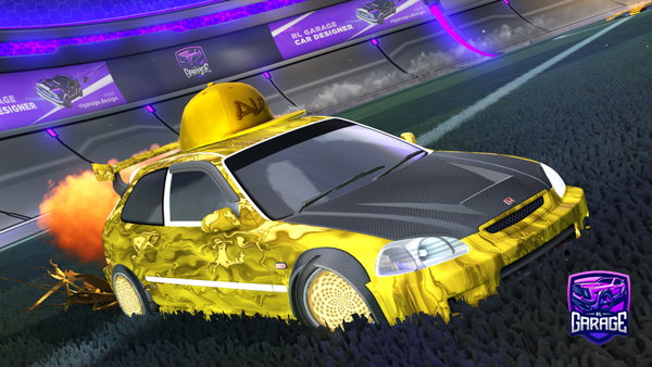 A Rocket League car design from Mount_kk