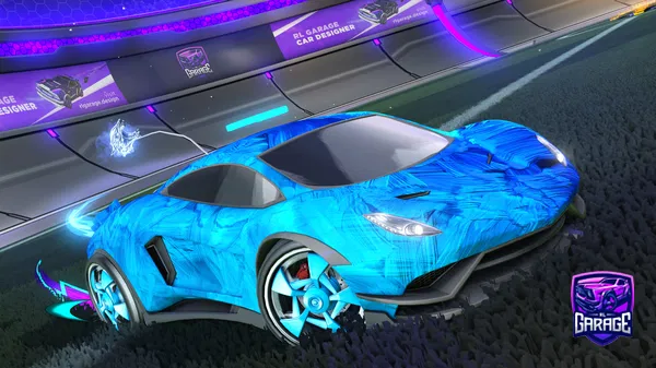 A Rocket League car design from Cosplash