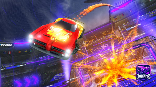 A Rocket League car design from Goldkargashik