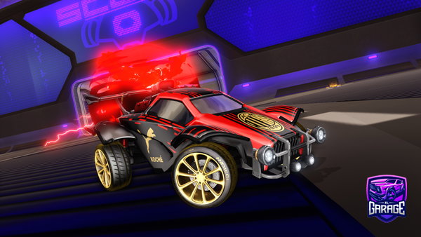 A Rocket League car design from Fwoggs