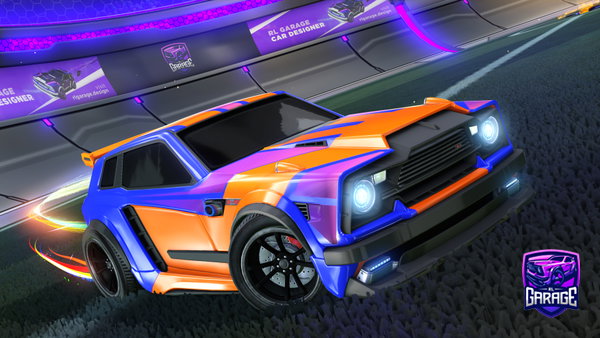 A Rocket League car design from MyrialMT