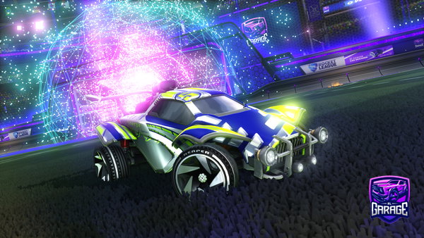 A Rocket League car design from Tecnikaz