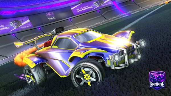 A Rocket League car design from kokohdl4