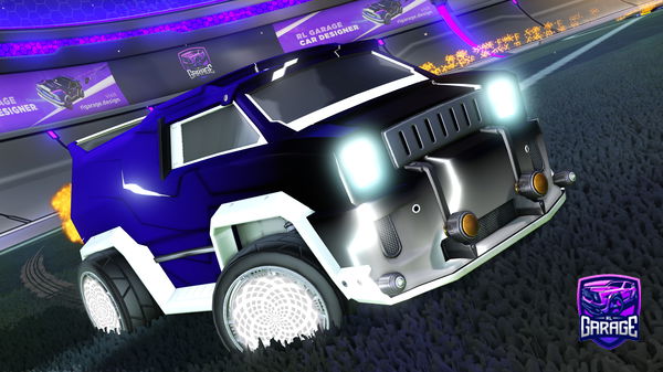 A Rocket League car design from Triangle_2022