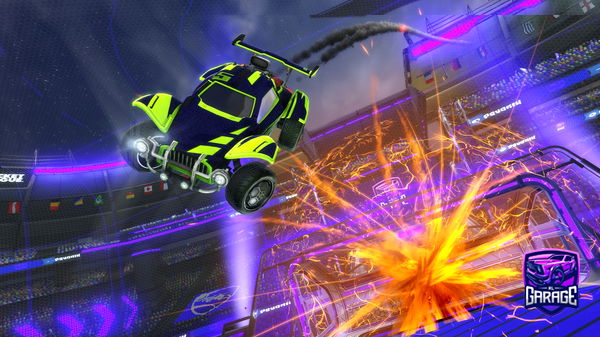 A Rocket League car design from Wombastick