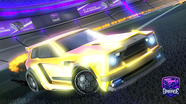 A Rocket League car design from Yarn09