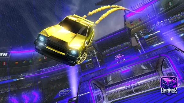 A Rocket League car design from Sonic-the-hedgehog