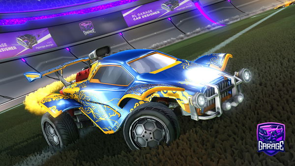 A Rocket League car design from Cheromani