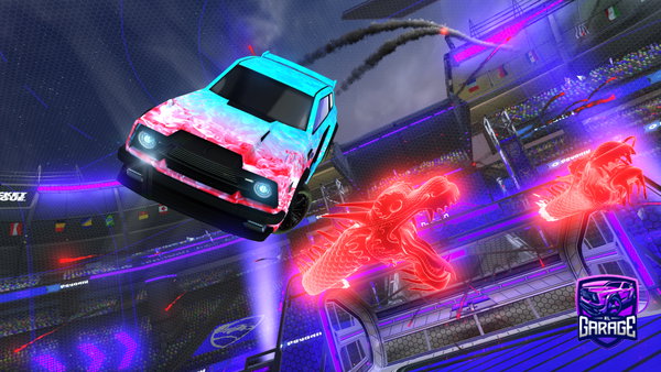 A Rocket League car design from giftedfish
