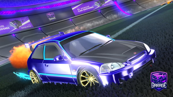 A Rocket League car design from oneidontwant