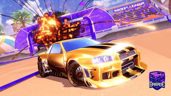 A Rocket League car design from hygt