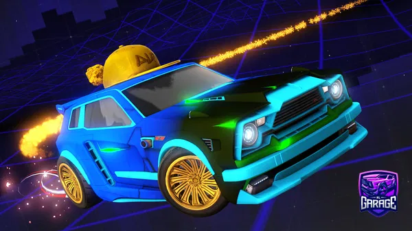 A Rocket League car design from THEO67210