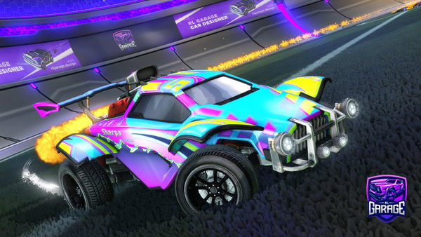A Rocket League car design from Myswrr