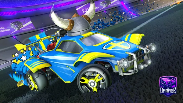 A Rocket League car design from TigerSakurai