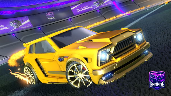 A Rocket League car design from iwarok_9