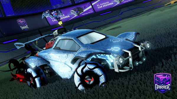 A Rocket League car design from stova