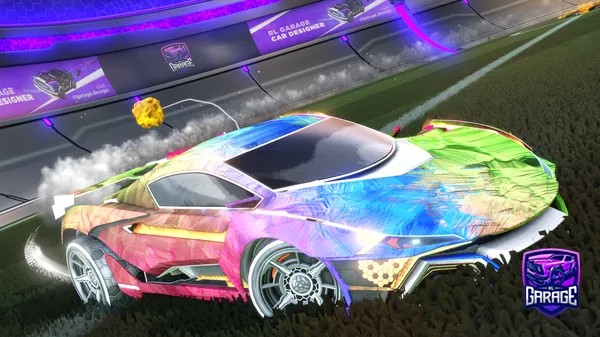 A Rocket League car design from Holdmylauchyt