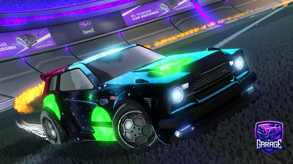 A Rocket League car design from Verrkami