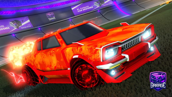 A Rocket League car design from artinus