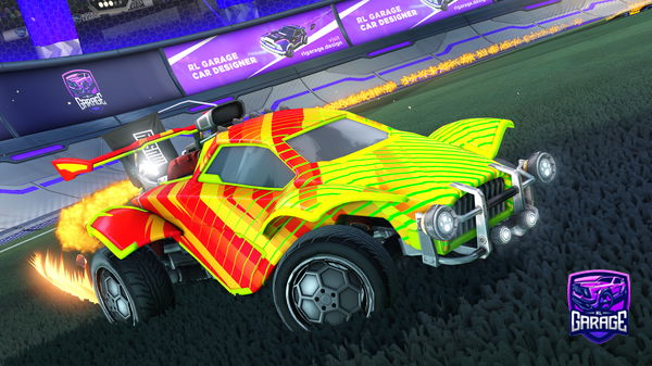 A Rocket League car design from Airborne_USA