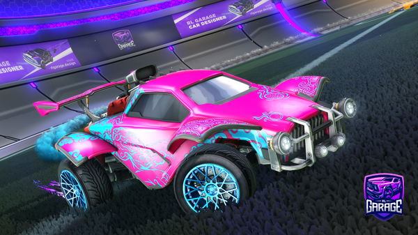 A Rocket League car design from vroofy