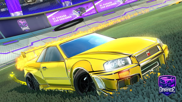 A Rocket League car design from Isd1as