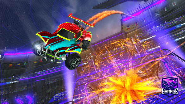 A Rocket League car design from Longhommejnr