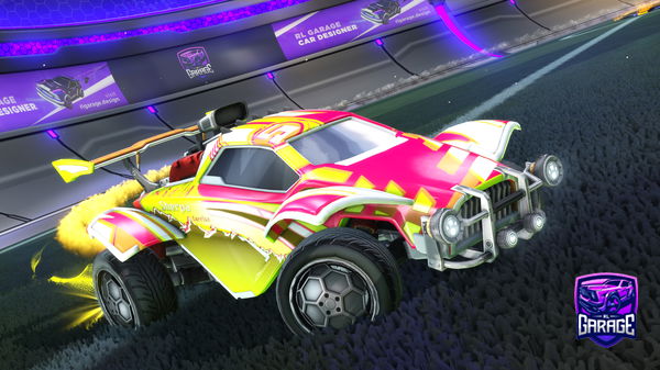 A Rocket League car design from Splxshy3