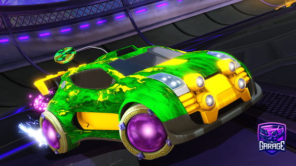 A Rocket League car design from MushyRabobo